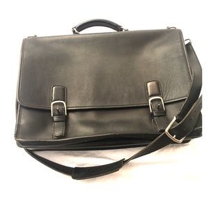 COACH 5310 Hudson Black Leather Briefcase - Laptop